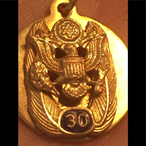 Vintage Army 30 Years of Service Pendant - 10K GF? - Picture 5 of 13